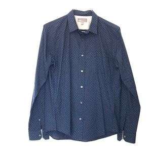 Men’s VINCE Casual Navy Button Down Shirt